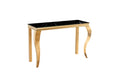 CONSOLE BAROQUE GOLD VERRE MARBRE NOIR 120X40X78 - image 2