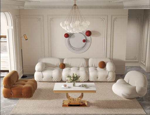 TABLE BASSE INVICTUS GOLD BLANC DE BLANC 120X60CM