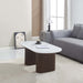 TABLE BASSE ROXY PIED NOYER CERAMIQUE MARBRE BLANC 120x60x45cm - image 4