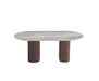 TABLE BASSE ROXY PIED NOYER SHAKESPEARE GRIS 120x60x45cm - image 1