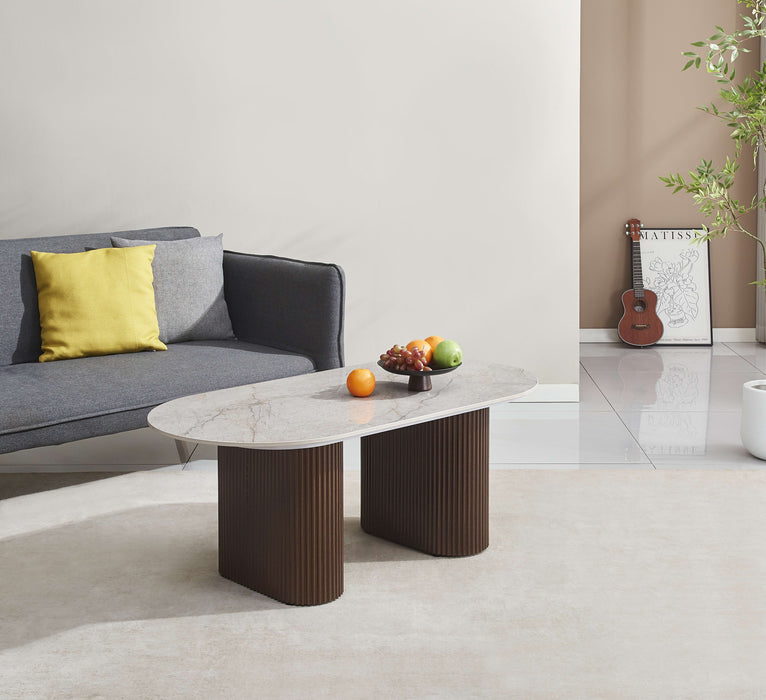 TABLE BASSE ROXY PIED NOYER SHAKESPEARE GRIS 120x60x45cm - image 6
