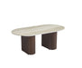 TABLE BASSE ROXY PIED NOYER CERAMIQUE TRAVERTIN BRILLANT 120x60x45cm - image 2