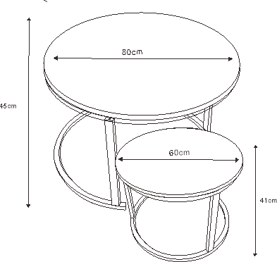 TABLE BASSE GIGOGNE CHROME MARBRE MOKA 80x45 cm