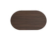 TABLE BASSE NEW ANNA PIED EFFET NOYER PLATEAU MDF EFFET NOYER 120x70x45cm - image 3