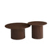 TABLE BASSE MINALI PIED NOYER PLATEAU MDF EFFET NOYER - image 1