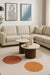 TABLE BASSE GIGOGNE MINA PIED BOIS NOYER PLATEAU CERAMIQUE TRAVERTIN MAT 60x45cm + 80x38cm - image 4