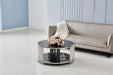 TABLE BASSE STICK CHROME MARBRE NOIR 90 x 45 CM - image 3