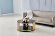TABLE BASSE STICK GOLD MARBRE NOIR 90 x 45 CM - image 1