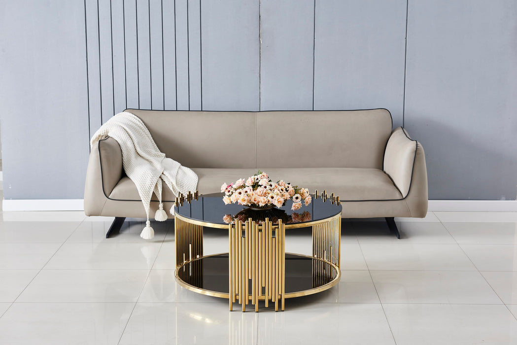 TABLE BASSE STICK GOLD MARBRE NOIR 90 x 45 CM - image 4