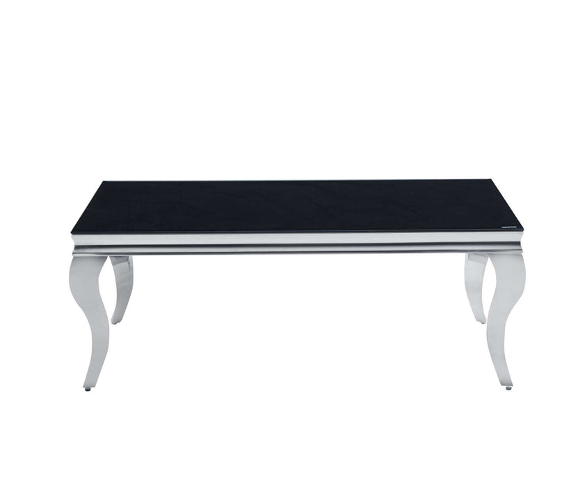 Table basse BAROQUE Chrome 120x60x45 cm - image 2