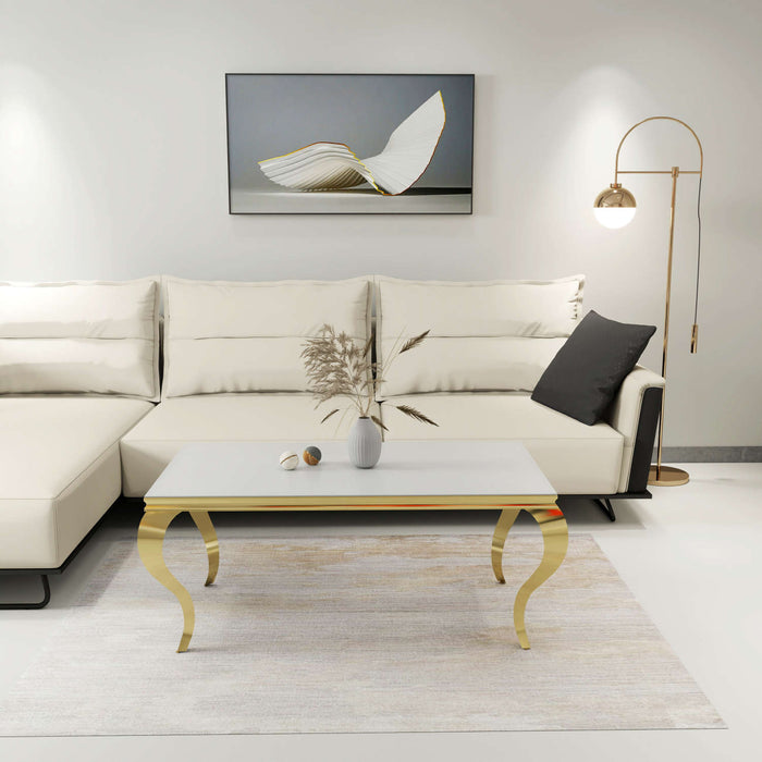 Table basse BAROQUE Gold 120x60x45 cm - image 1