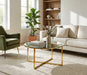 TABLE BASSE LORIE PIED GOLD MIROIR 90CM - image 3