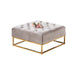Table Basse rangements TIROIRS plateau velours capitonné - image 3
