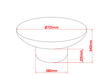 TABLE BASSE GALET FIBRE DE VERRE RENFORCEE EFFET TRAVERTIN MAT - image 3