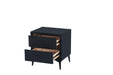 CHEVET NOBEL VELOURS NOIR 38x45x48cm - image 3