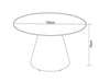 Table Ronde OPHELIE MDF L 120 cm - image 5