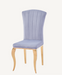 Chaise baroque LOUIS Gold Velours gris