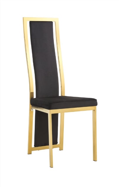 Lot de chaises Dana velours contour Gold - image 1