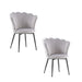 Lot de chaises NYMPHEA pieds métal noir assise Velours - image 3