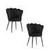 Lot de chaises NYMPHEA pieds métal noir assise Velours - image 4
