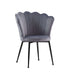 Lot de chaises NYMPHEA pieds métal noir assise Velours - image 1