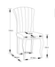 Chaises baroque Louis pied chrome tissu velours noir - image 4