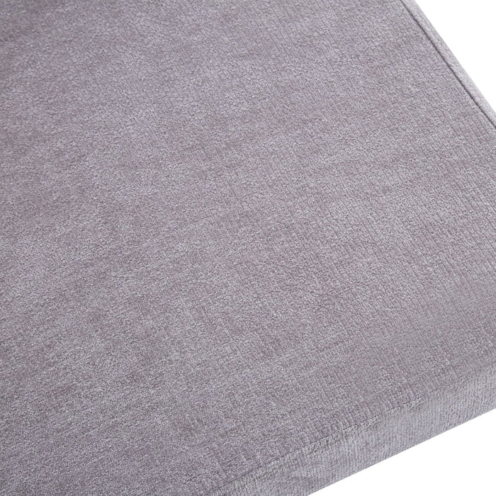 CHAISE  BAGUETTE  CHAISE  BAGUETTES  PIED EFFET NOYER SERGE CHENILLE LIGHT GRIS