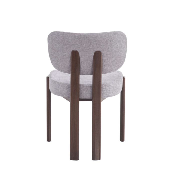 CHAISE  BAGUETTE  CHAISE  BAGUETTES  PIED EFFET NOYER SERGE CHENILLE LIGHT GRIS