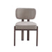 CHAISE BAGUETTE PIED EFFET NOYER SERGE CHENILLE MOKA - image 1