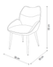 CHAISE LOHA PIED METAL NOIR ANTHRACITE - image 5