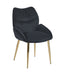 CHAISE LOHA PIED GOLD NOIR