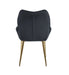 CHAISE LOHA PIED GOLD NOIR