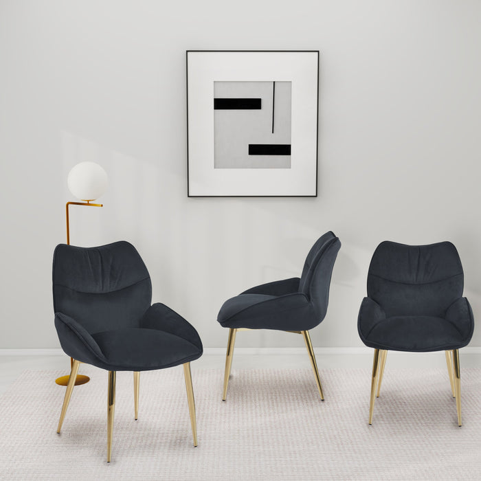 CHAISE LOHA PIED GOLD NOIR