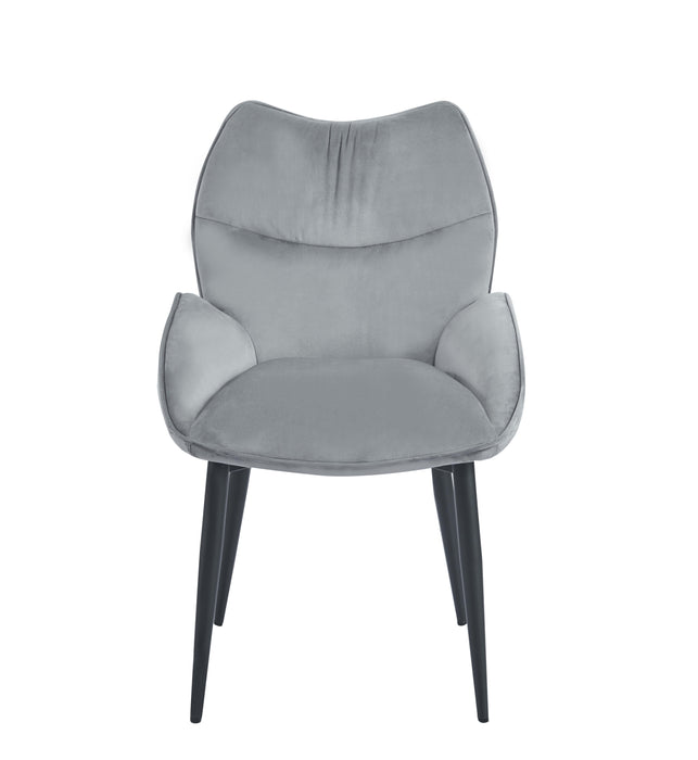 CHAISE LOHA PIED METAL NOIR ANTHRACITE - image 1