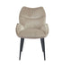 CHAISE LOHA PIED METAL NOIR TAUPE - image 1