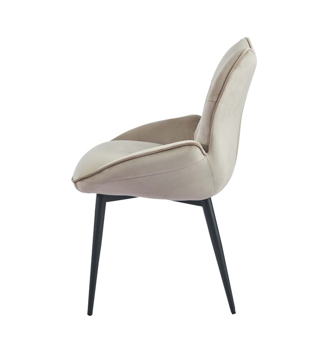 CHAISE LOHA PIED METAL NOIR TAUPE - image 3