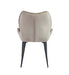 CHAISE LOHA PIED METAL NOIR TAUPE - image 4