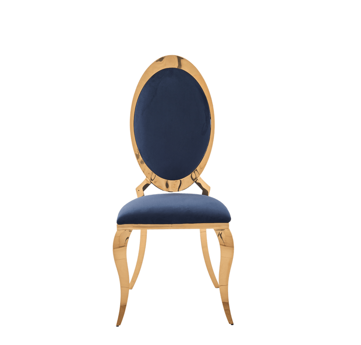 Lot de chaises ANGEL baroque Gold Velours - image 2