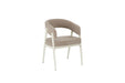CHAISE ALICIA PIED METAL BEIGE ASSISES GRAIN MOKA - image 2