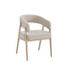 CHAISE ALICIA PIED EFFET CHENE ASSISES GRAIN MOKA - image 2