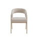 CHAISE ALICIA PIED EFFET CHENE ASSISES GRAIN MOKA - image 1