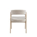 CHAISE ALICIA PIED EFFET CHENE ASSISES GRAIN MOKA - image 3