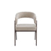 CHAISE ALICIA PIED EFFET NOYER ASSISES GRAIN MOKA - image 1