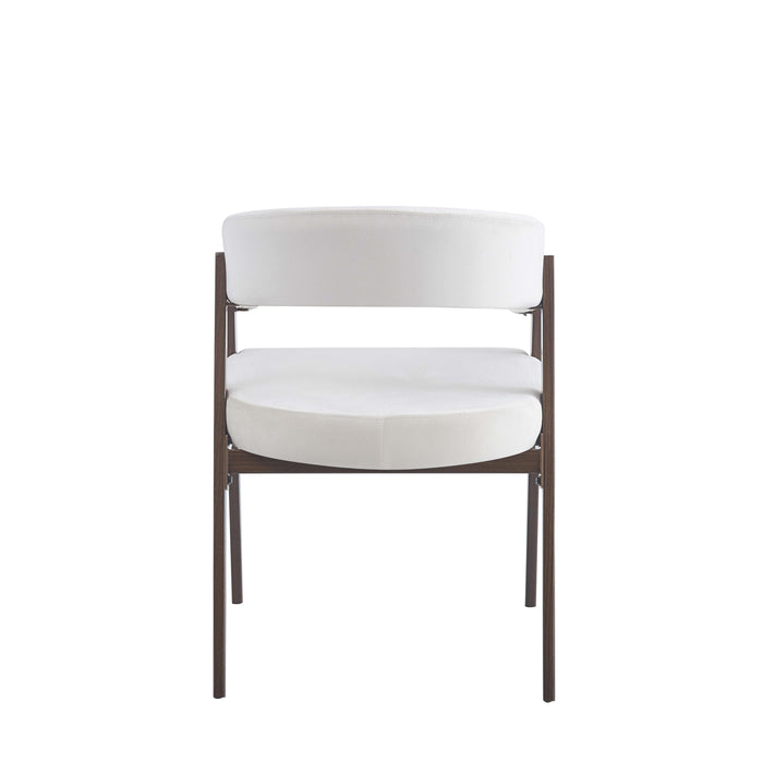 CHAISE ALICIA PIED EFFET NOYER ASSISES VELOURS BEIGE - image 3