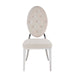 Lot de chaises MEDAILLON capitonnées chrome et velours - image 3