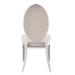 Lot de chaises MEDAILLON capitonnées chrome et velours - image 4