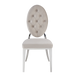 Lot de chaises MEDAILLON capitonnées chrome et velours - image 1