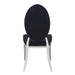 Lot de chaises MEDAILLON capitonnées chrome et velours - image 3