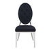 Lot de chaises MEDAILLON capitonnées chrome et velours - image 2