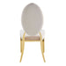 Lot de chaises MEDAILLON capitonnées Gold et velours - image 2